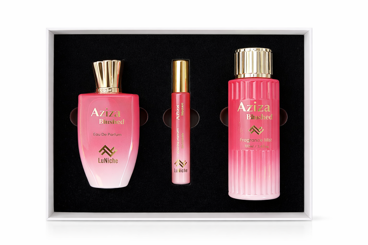 Aziza Blushed 3 Piece Gift Set
