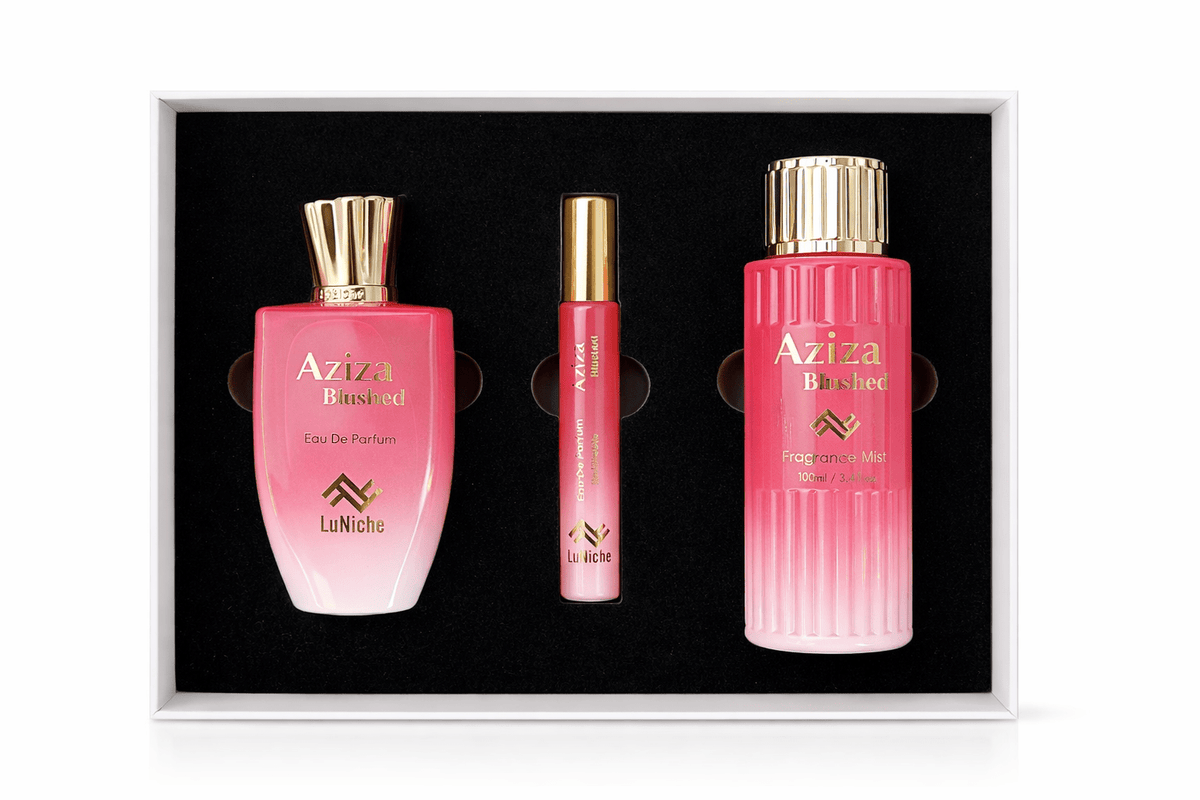 Aziza Blushed 3 Piece Gift Set - Luniche