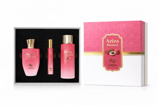Aziza Blushed 3 Piece Gift Set - Luniche